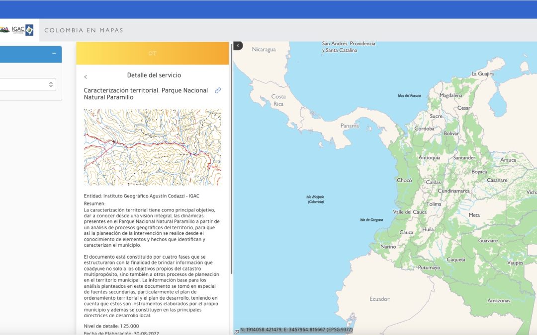 Disponibles para consulta en Colombia en Mapas productos cartográficos, agrológicos y geográficos relacionados con el programa TEFOS